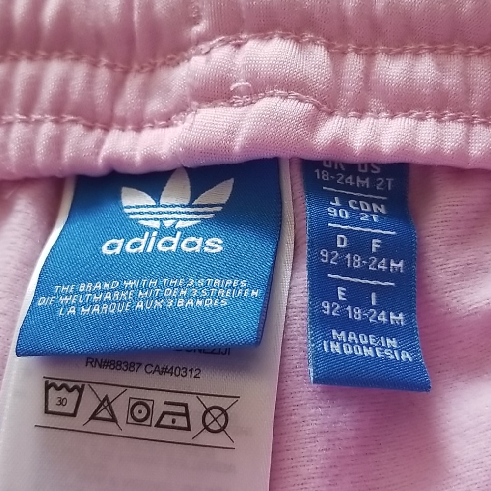 Pink girls 2T Adidas pants - Picture 3 of 3